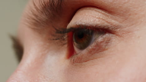 close-up of a woman's eye