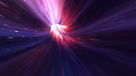 abstract energy tunnel in space. wwormhole travel through time and space. wormhole space deformation, science fiction. black hole, vortex hyperspace tunnel. 4k 3d rendering, seamless loop