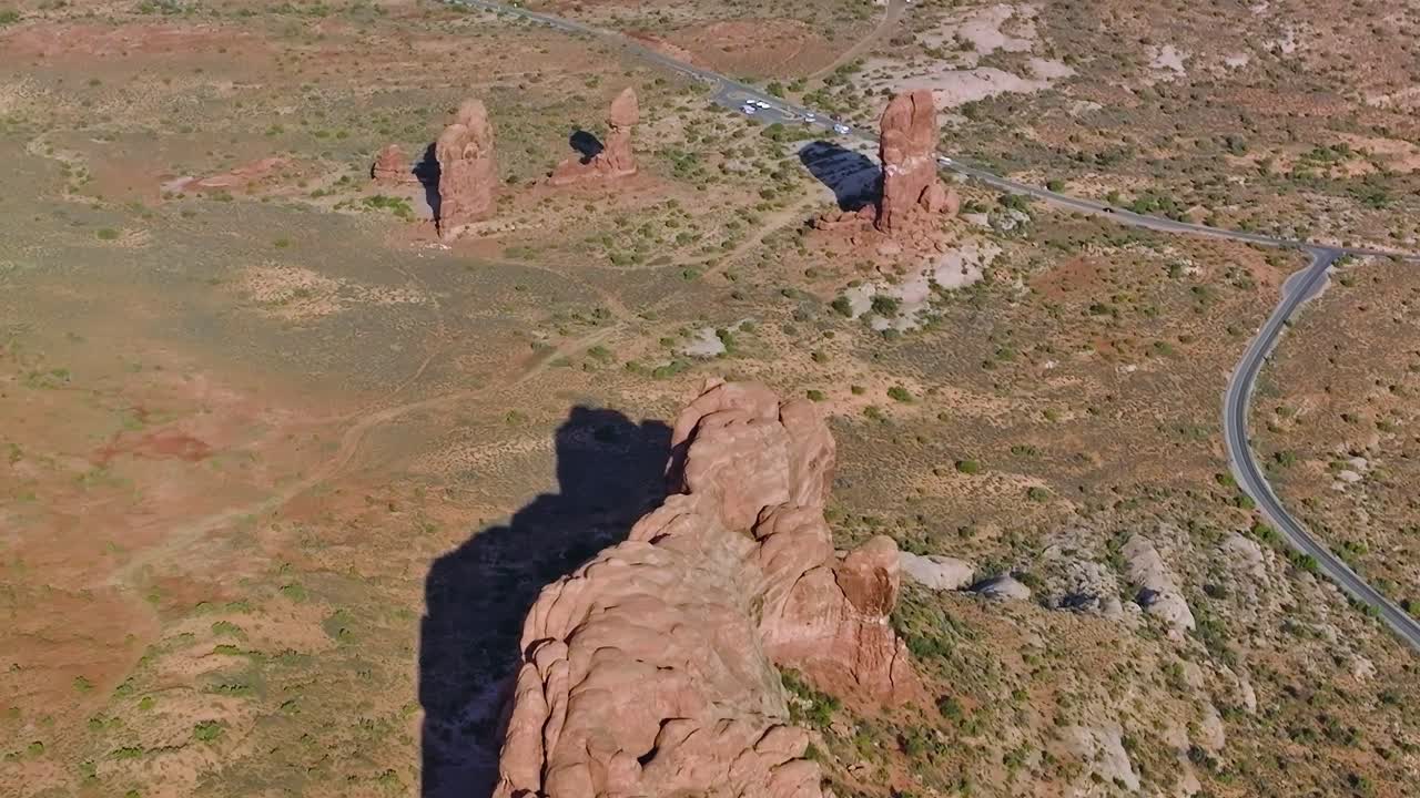 Exploring the Mojave Desert with unique rock formations and winding roads