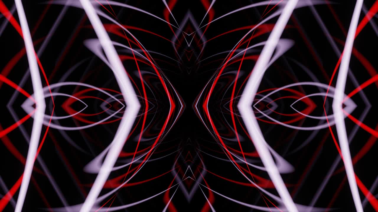 fantasía blanca roja de un patrón abstracto sin fin en bucle