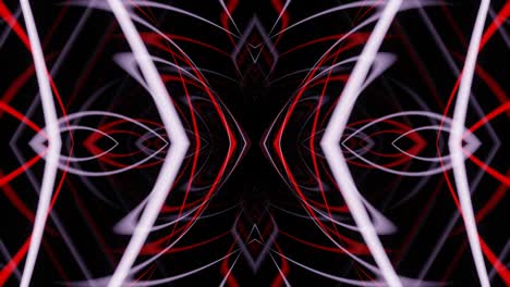 fantasía blanca roja de un patrón abstracto sin fin en bucle