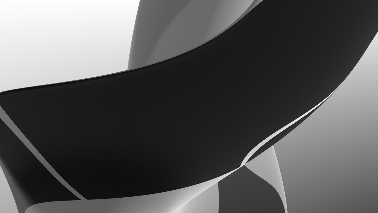 Delicate curve monotone creano un design di sfondo con tecnologia robotica moderna in evoluzione