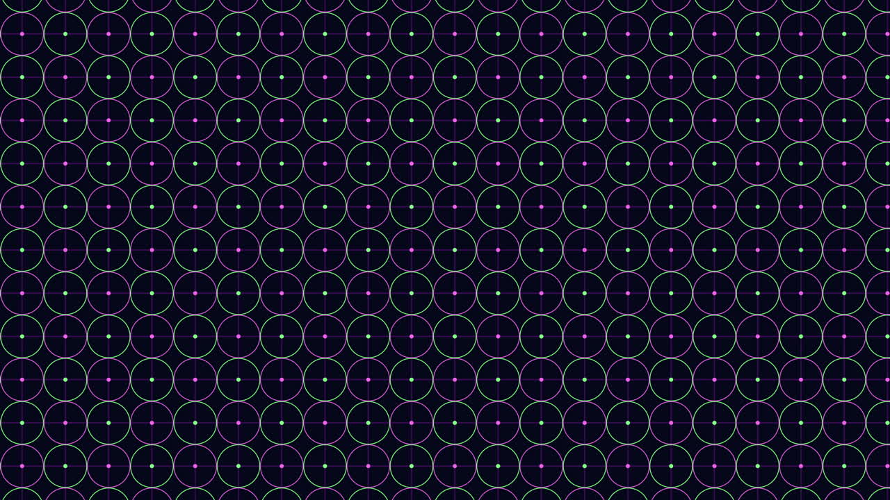 Rainbow dots pattern with neon lines