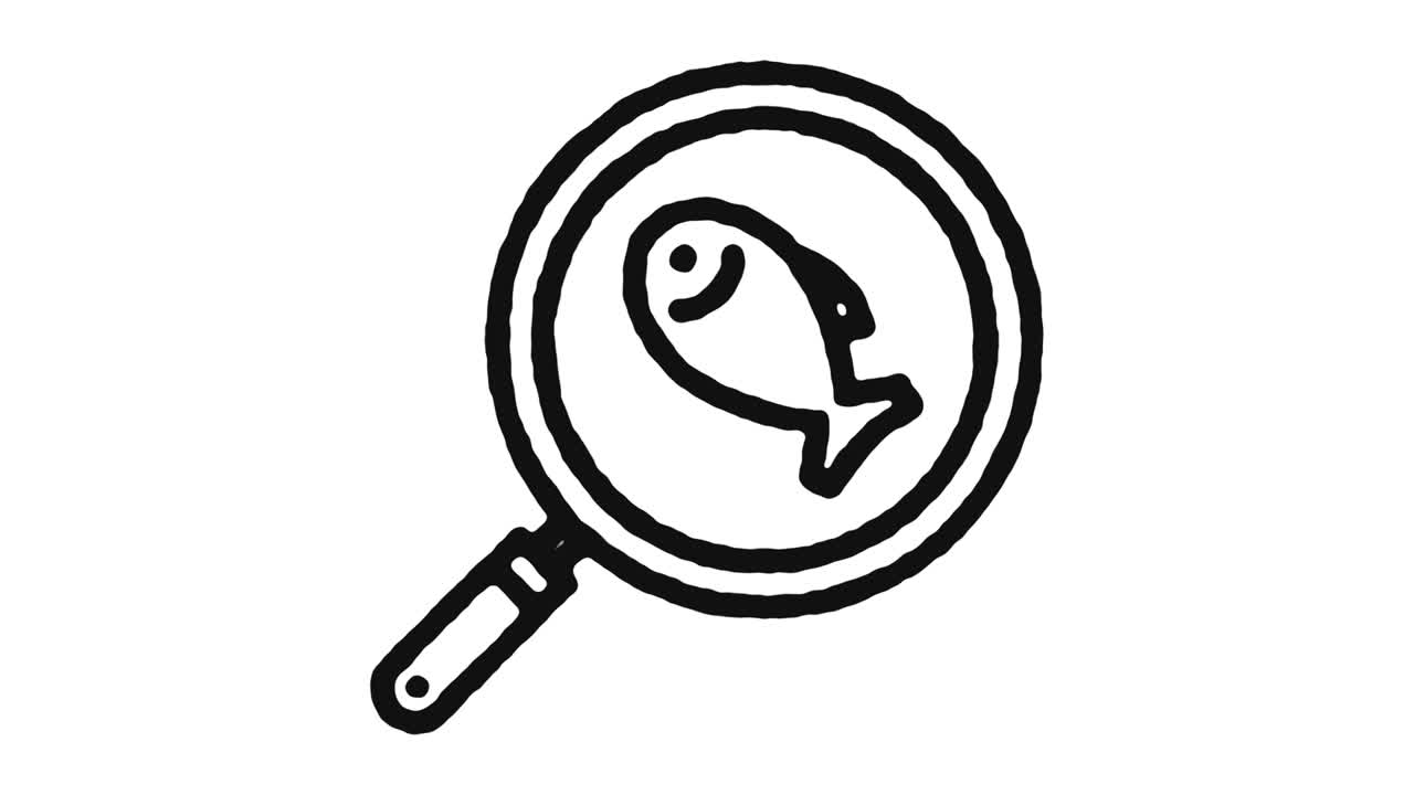 restaurantes de mariscos icono de imágenes de animación y canal alfa