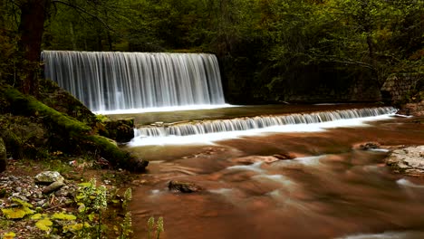 waterfall, time lapse - stock video