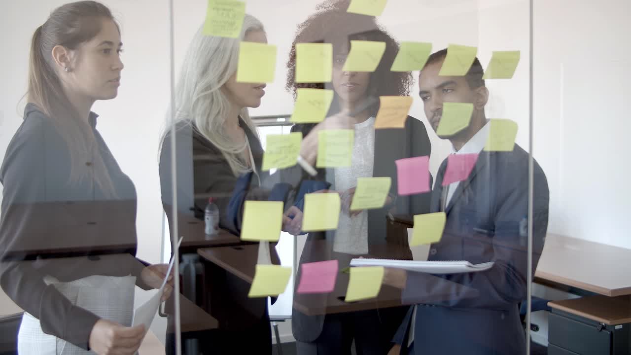 Creative business group working together