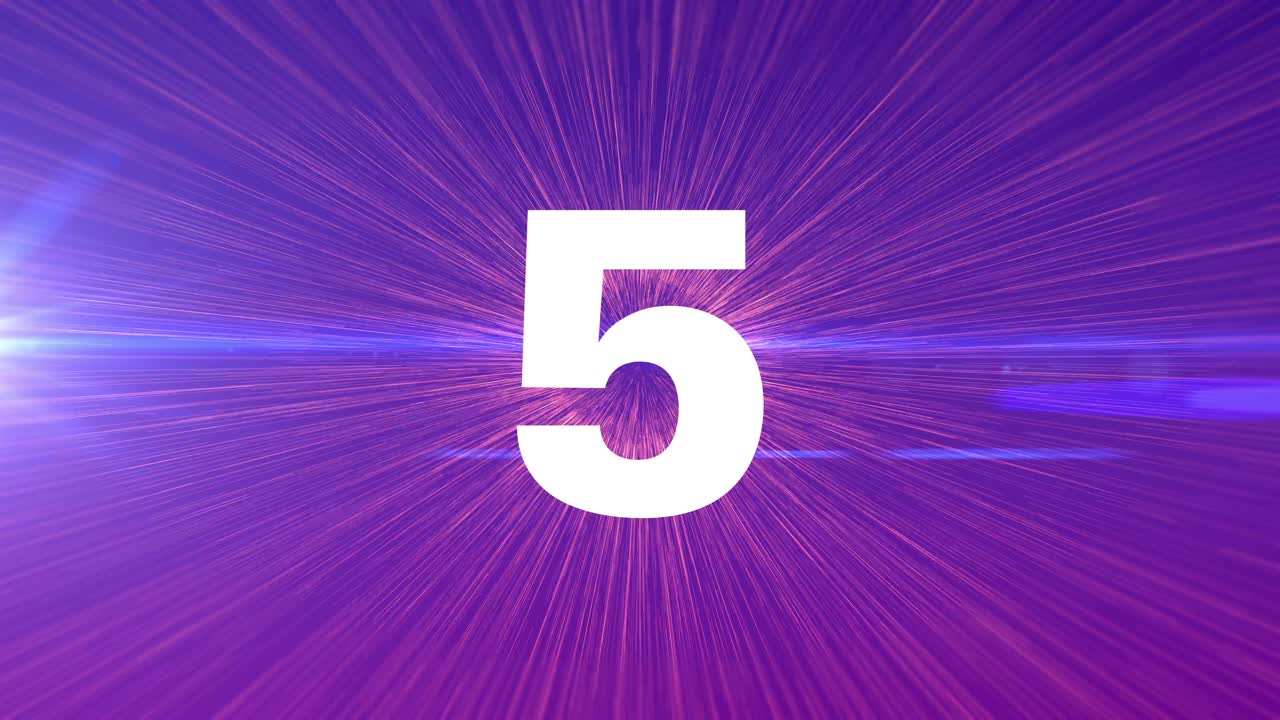 Beautiful counting down of numbers