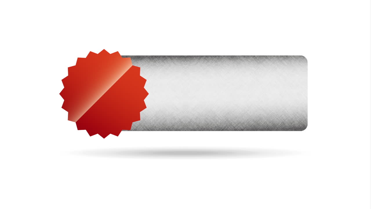 은 배지와 함께 빈 라벨