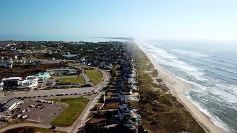 Hatteras-Nc,-Hatteras-Carolina-Del-Norte-Aérea,-Pueblo-De-Hatteras