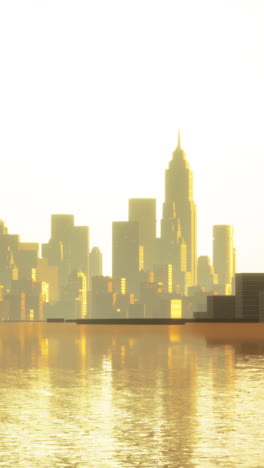 golden city skyline