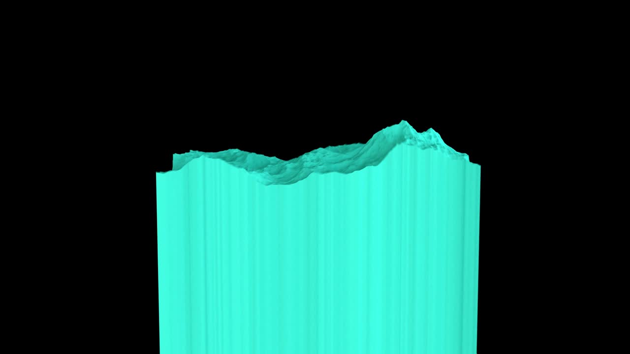 animación abstracta de las olas del océano.