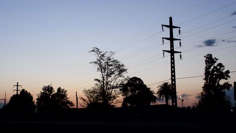 light traffic on a national route at dusk