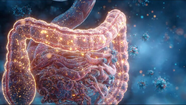 Human organ anatomy visualization with detailed internal tissue structure
