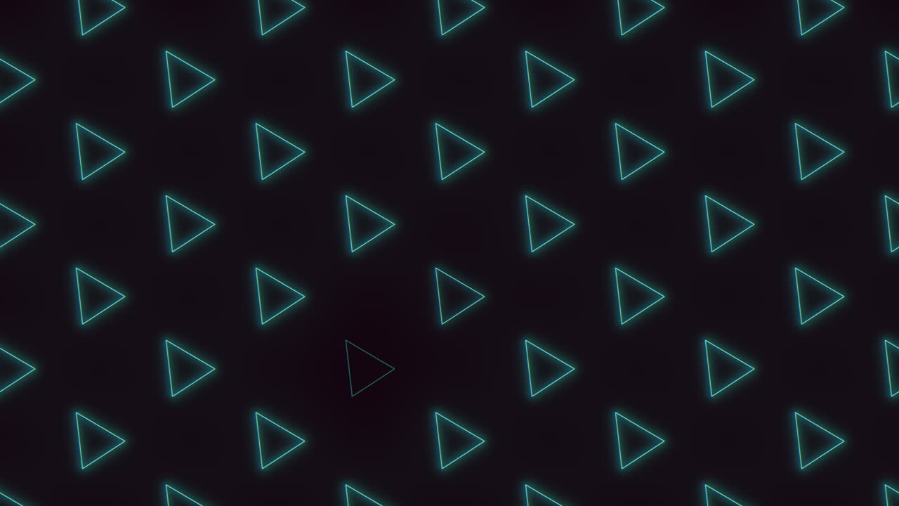 A Neon Green Triangles On A Black Background
