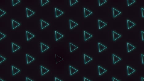 Ein-Neongrünes-Dreieck-Auf-Schwarzem-Hintergrund