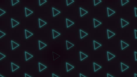 a neon green triangles on a black background