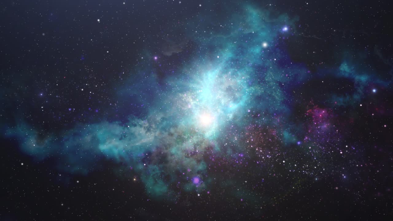 Nebula animation in space 4k