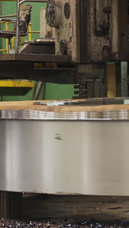 large industrial machine processing metal