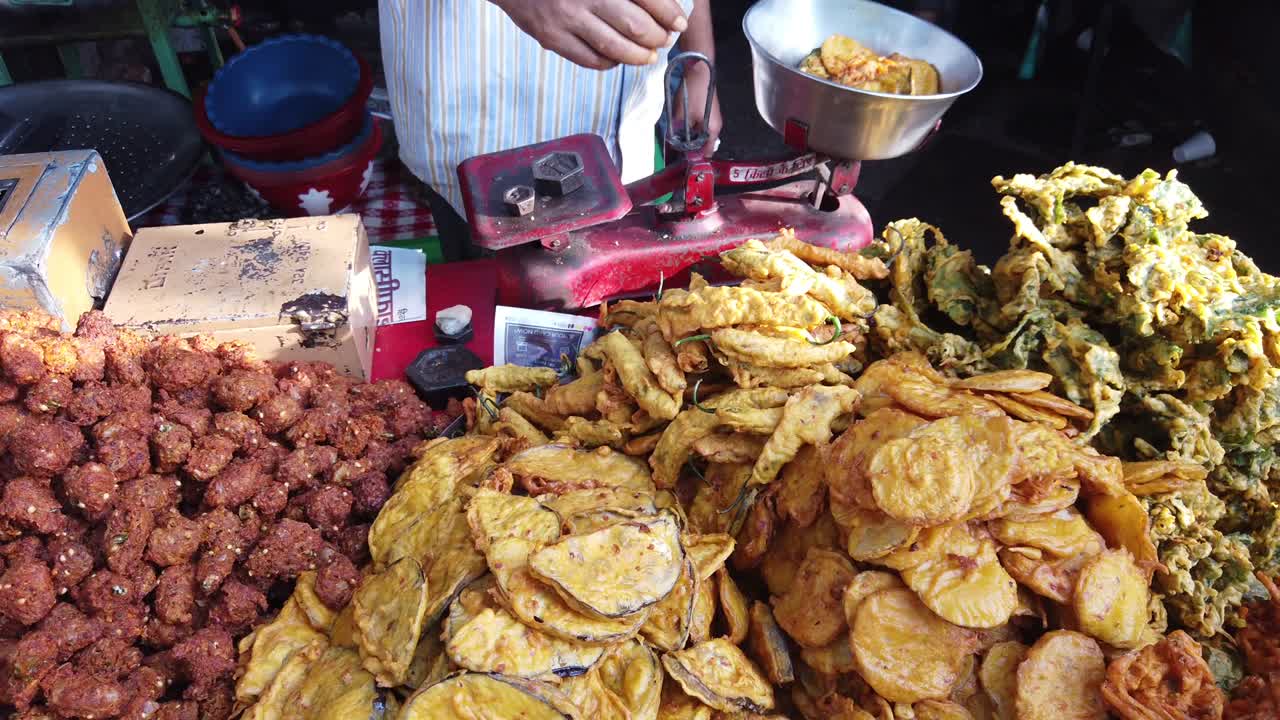 comida popular y famosa de la calle del subcontinente indio