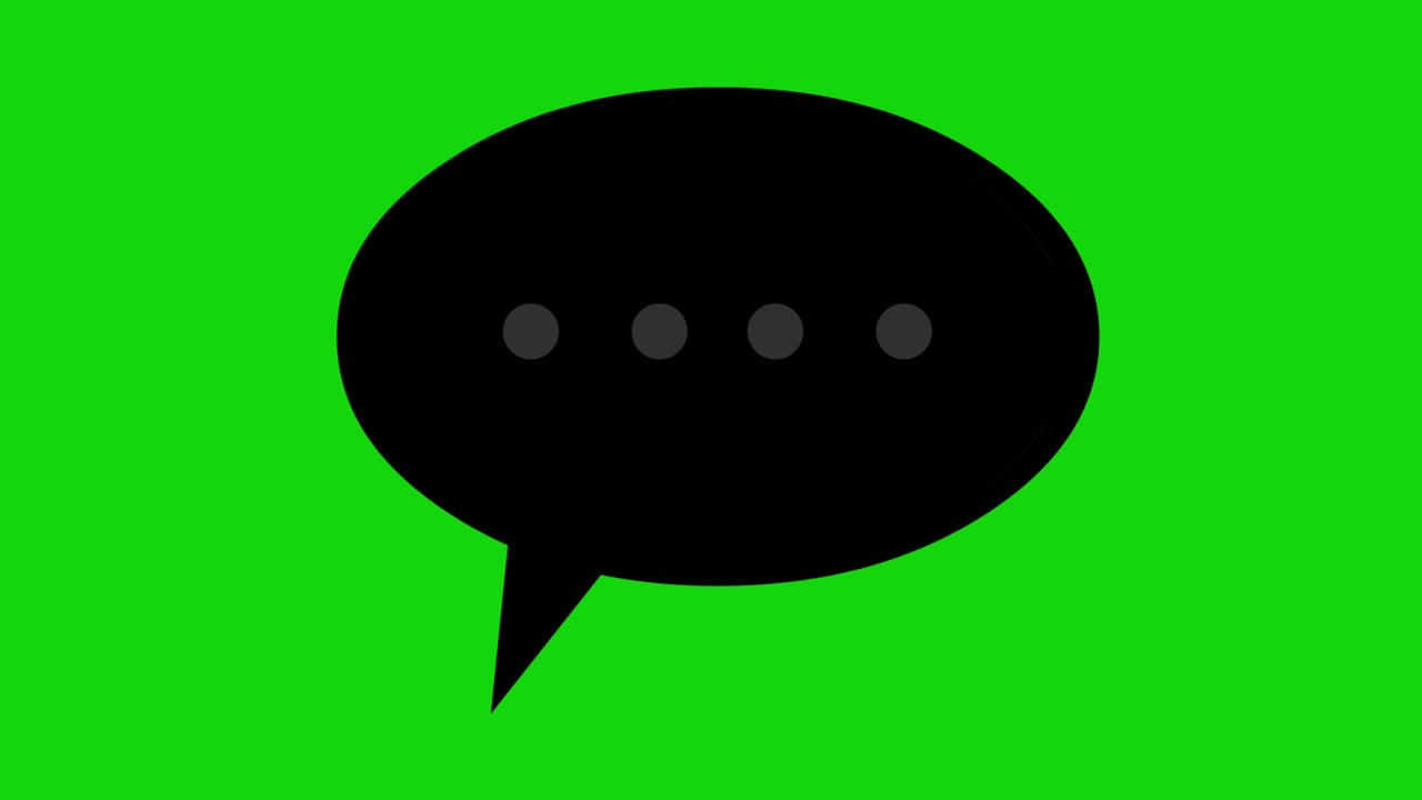 Loop animation of a speech bubble icon