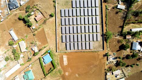 Solar-panel-cell-photovoltaic-farm-solar-panel-sun-rural-green-energy---clean-renewable-electricity-in-kenya