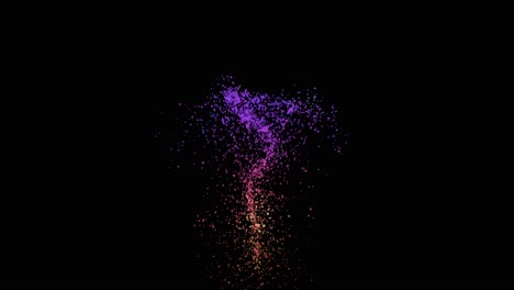 colorful particle explosion