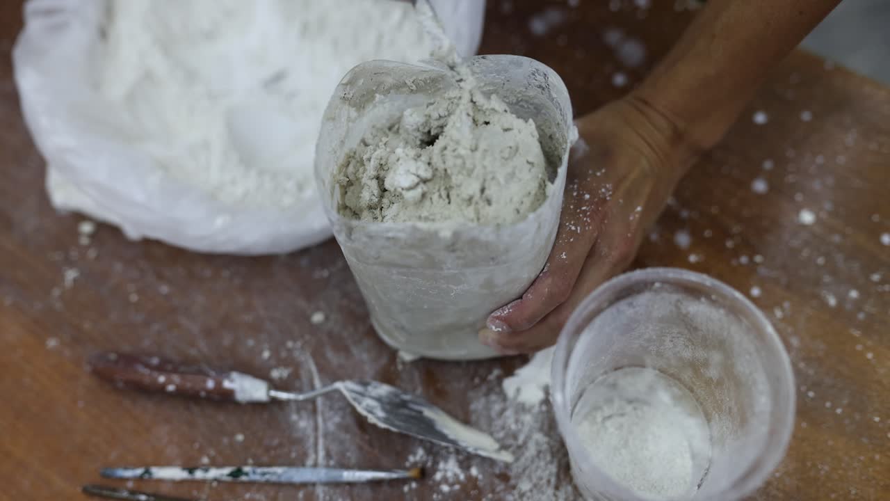 Making plaster craft