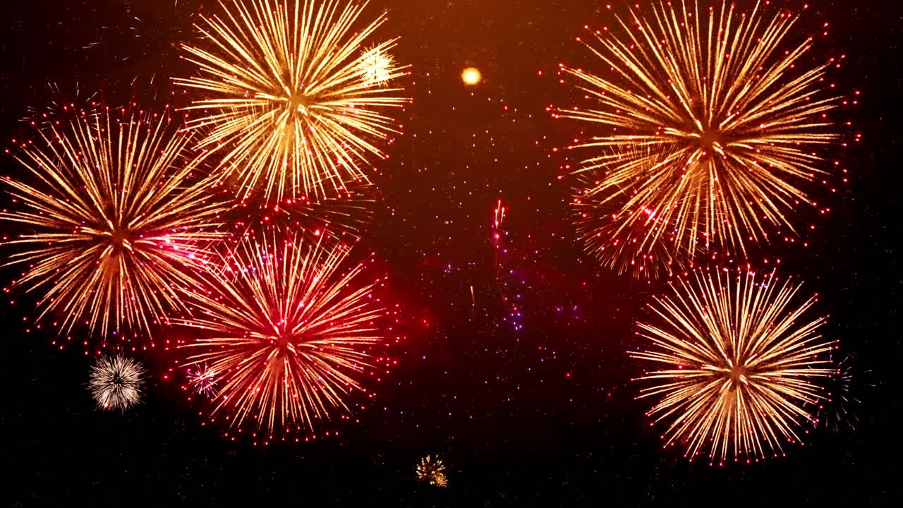 4k new years eve fireworks celebration fireworks background shining fireworks bokeh lights in the