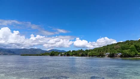 seascapes of karampuang island in mamuju, west sulawesi, indonesia_tilt down shot