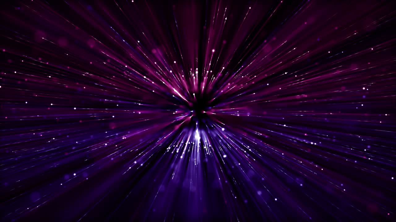 partículas rosa violeta evento juego tráiler títulos escenario de concierto cinematográfico bucle de fondo