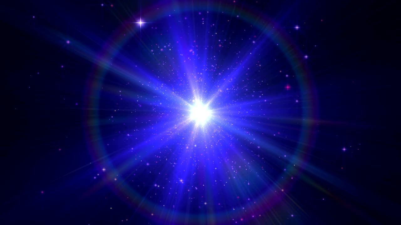 우주에서 빅 4k와 같은 폭발