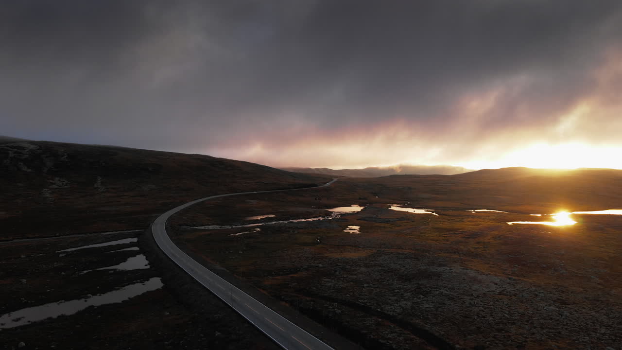 A beautiful scenic road in Norway