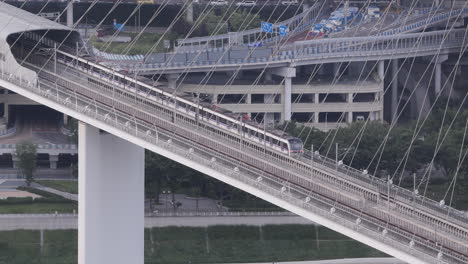 timelapse of the beijing city skyline from a high vantage point