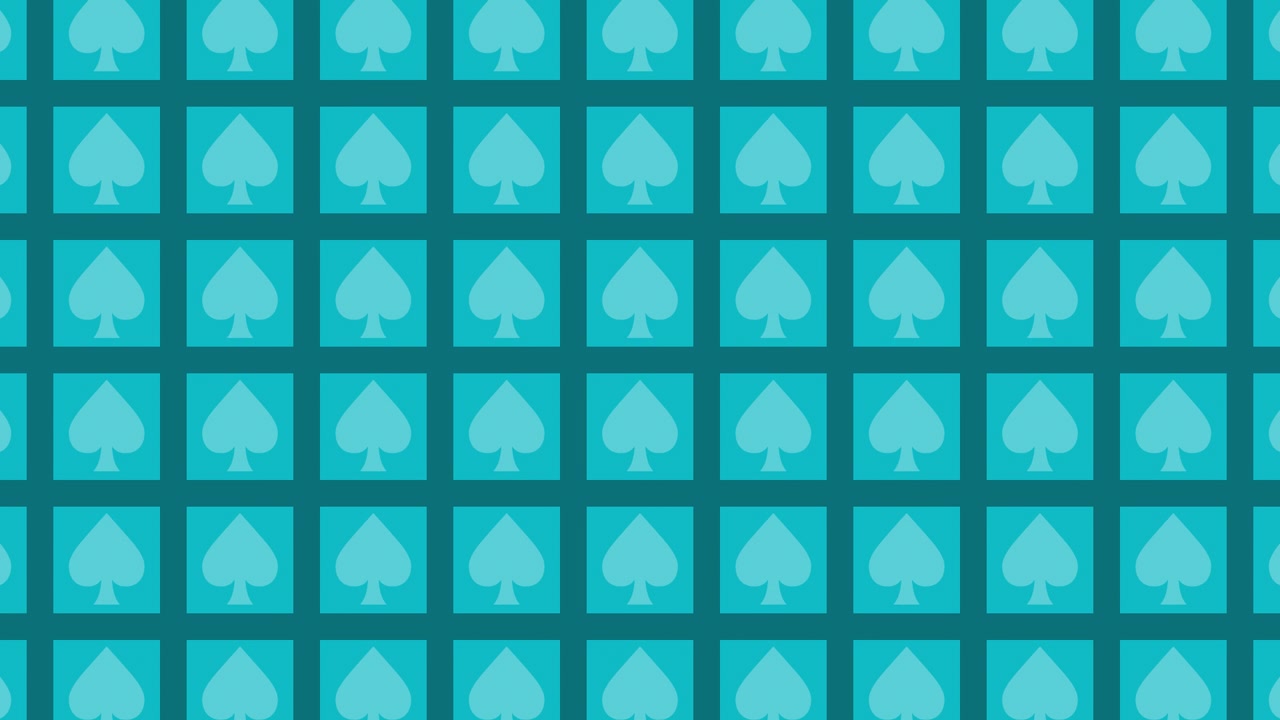 Repeating Pattern of Spades Playing Cards