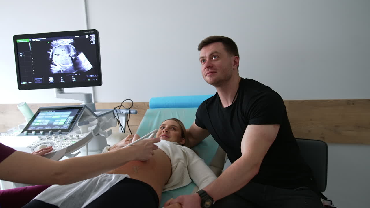 Couple at Ultrasound Appointment