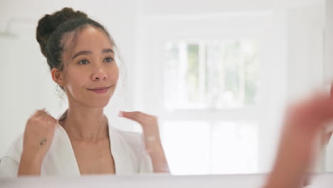 mirror, beauty and woman with face