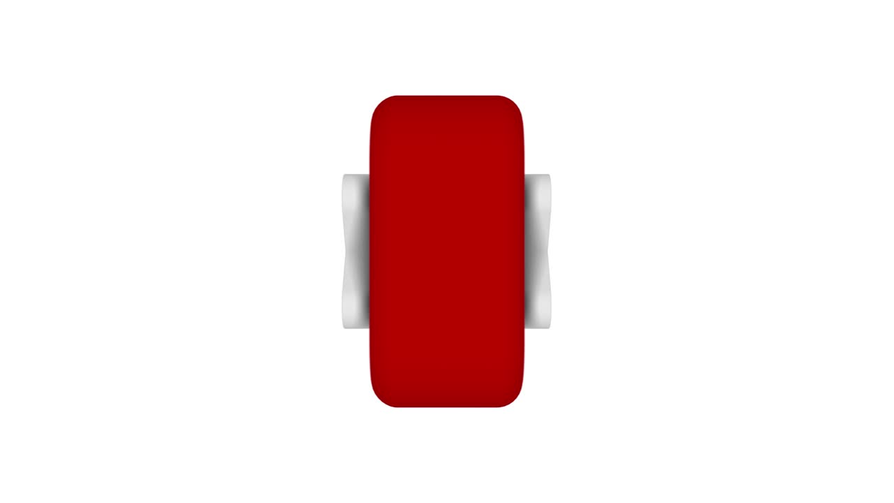 icono de cruz de cancelación 3d animado en fondo transparente con canal alfa.