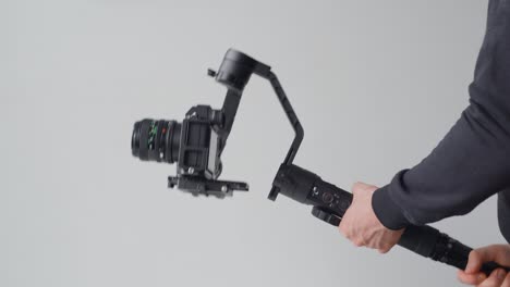 Man-using-a-gimbal.-Lock-mode-demonstration