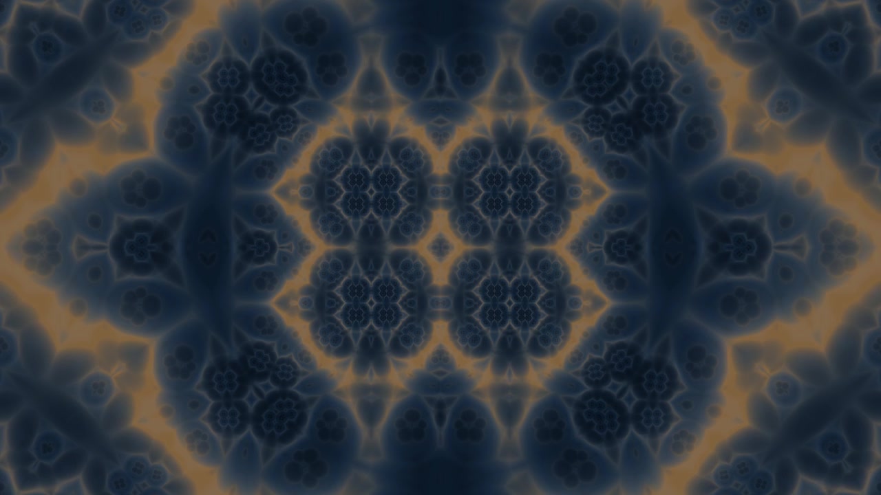 Un patrón abstracto colorido con formas que se funden en un fondo oscuro. Las líneas y formas suaves crean un efecto visual único.