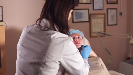 cosmetic procedure consultation in clinic