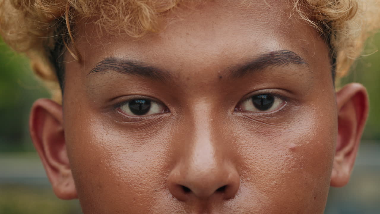 Close-up of a person's face