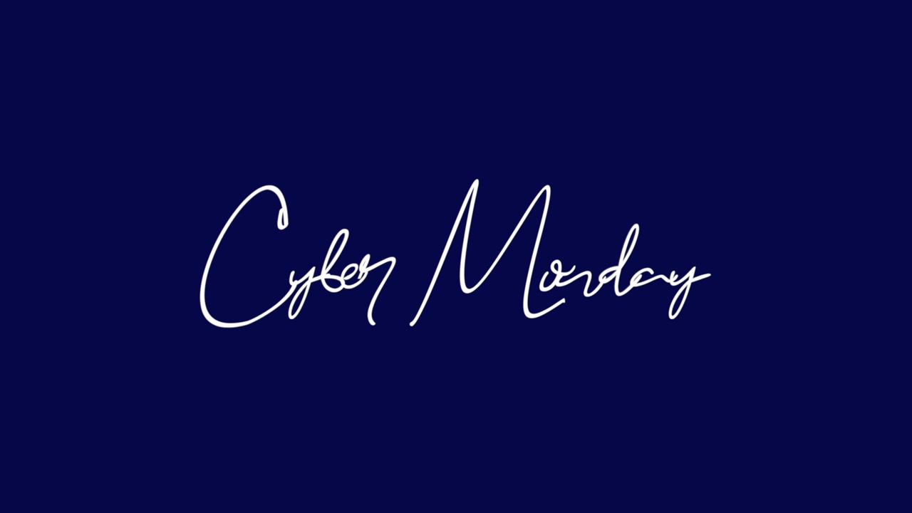 Cyber Monday con sfumatura blu