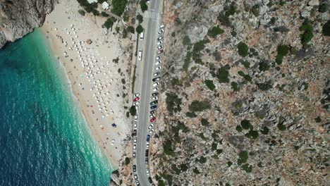 Von-Oben-Nach-Unten-Auf-Die-Unglaublich-Schöne-Kaputaş-Türkische-Riviera