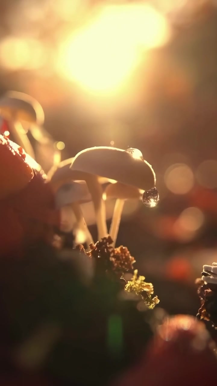 Cumulo di compost fumante con rifiuti organici in un giardino autunnale