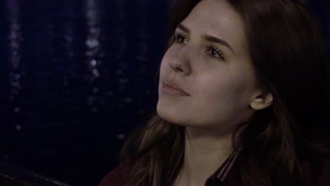 woman at night
