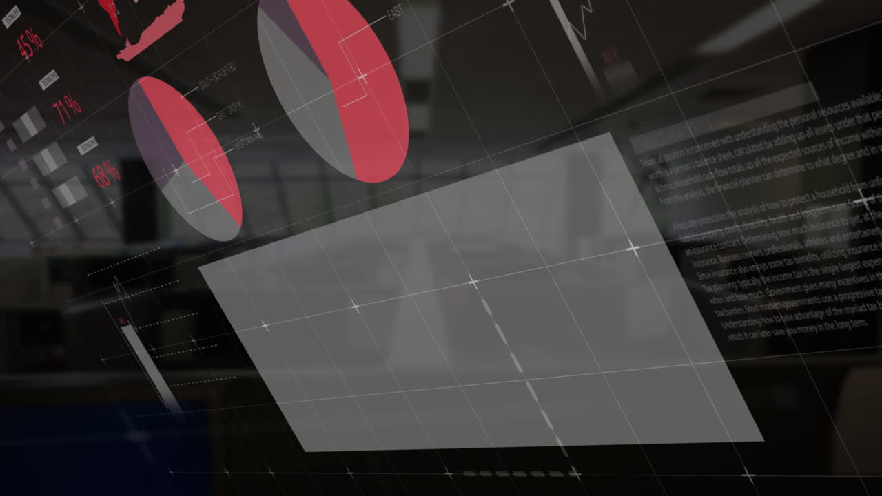 обработка статистических данных против пустого офиса