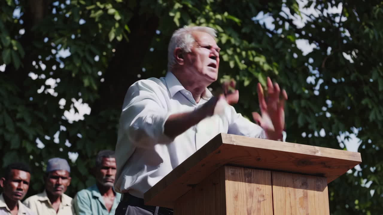 Community Meeting Under a Tree