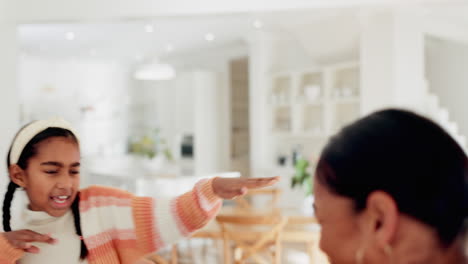 Mom,-girl-kid-and-funny-dance-in-living-room