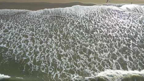 sea waves in goa anjuna beach in goa india