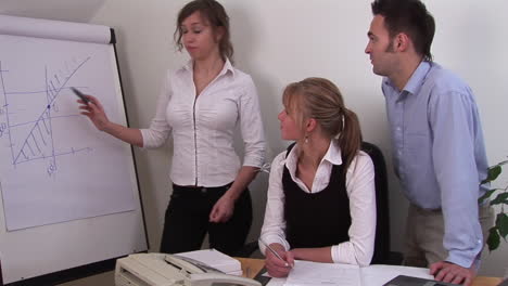 office workers at a presentation